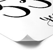 Cheers tot 55 jaar verjaardagsbord poster (Hoek)