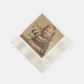 Cheers tot 60 jaar! Birthday Photo Black Script Servet (Hoek)