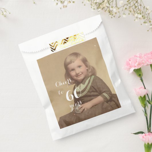 Cheers tot 60 jaar! Foto van Birthday Bedankzakje (Gezegeld)
