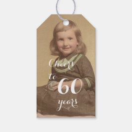 Cheers tot 60 jaar! Foto van Birthday Cadeaulabel