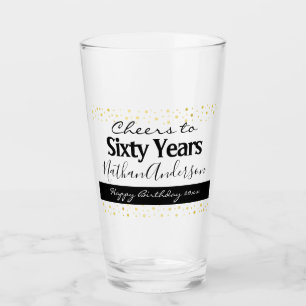 Cheers tot 60 jaar gepersonaliseerd op zondag G Glas