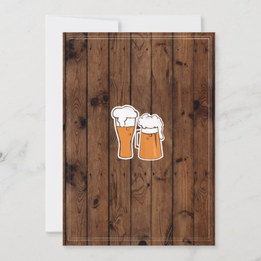 Cheers tot 60 jaar Uitnodiging op 40e 50e verjaard (Achterkant)