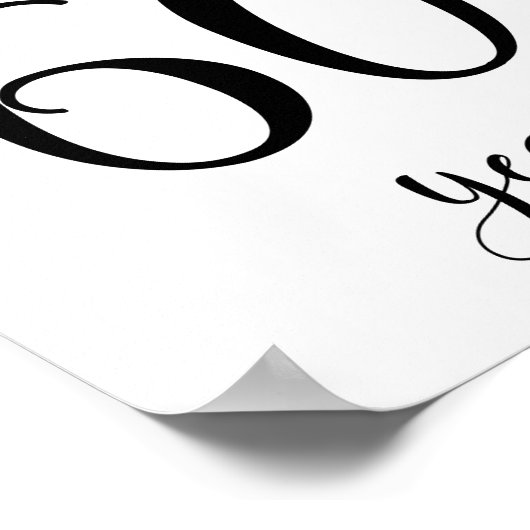 Cheers tot 60 jaar verjaardagsbord poster (Hoek)