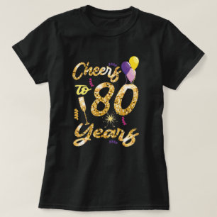 Cheers tot 80 jaar 1941- 80e verjaardag t-shirt