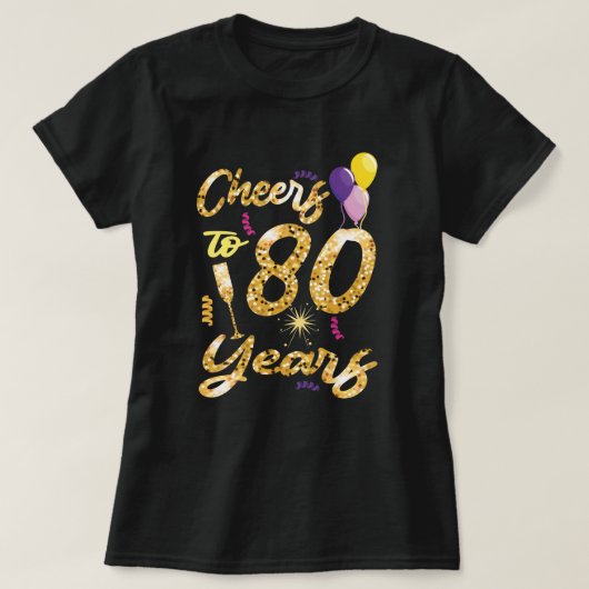 Cheers tot 80 jaar 1941- 80e verjaardag t-shirt (Design voorkant)