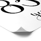 Cheers tot 85 jaar verjaardagsbord poster (Hoek)