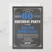 Cheers tot een uitnodiging voor 60 jaar. Retro (Voorkant)