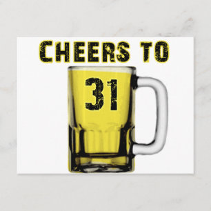 Cheers tot eenendertig. Verjaardag Kaart