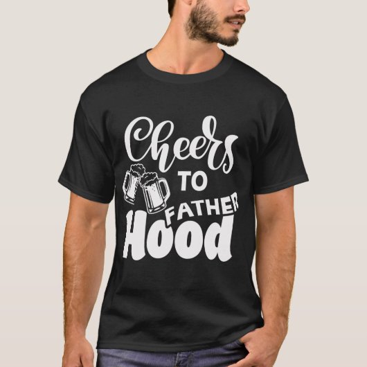 Cheers tot vaderschap (donker shirt) t-shirt (Voorkant)