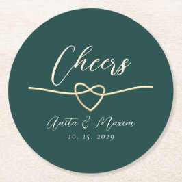 Cheers Trouwronde Drink Onderzetter