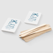 Cheers twenty blue birthday bow name date boho ret handwaaier (Niet-gemonteerd)