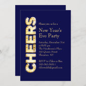 Cheers Uitnodiging nieuwjaarsdag in de marine (Voorkant / Achterkant)