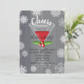 Cheers - Uitnodiging voor feestelijke cocktail (Staand voorkant)