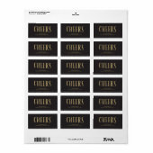 Cheers! | Vakantie Adresetiketten Etiket (Full Sheet)