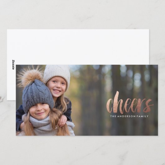 CHEERS Vakantie Kerstkaart (Voorkant / Achterkant)