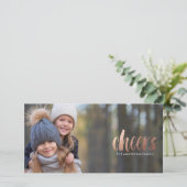 CHEERS Vakantie Kerstkaart (Staand voorkant)