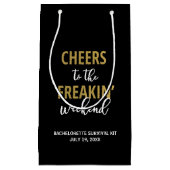 Cheers van de Freakin' Weekend Survival Kit Bag Klein Cadeauzakje (Voorkant)