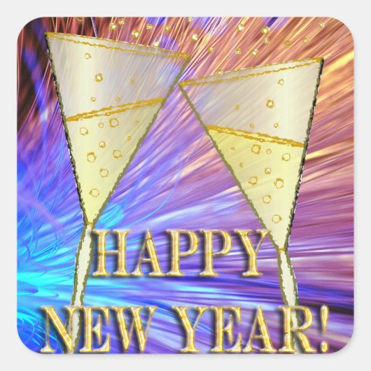 Cheers Vierkante Sticker (Voorkant)