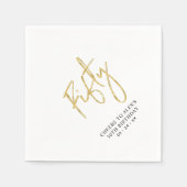 Cheers vijftig | Moderne volwassen 50e verjaardag  Servet (Voorkant)