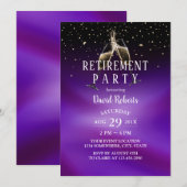 Cheers voor de pensionering van Champagne Toast Mo Kaart (Voorkant / Achterkant)