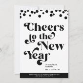 Cheers voor de uitnodiging tot nieuwjaarspartij (Voorkant)