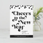 Cheers voor de uitnodiging tot nieuwjaarspartij (Staand voorkant)