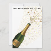 Cheers voor de uitnodiging tot nieuwjaarspartij (Achterkant)