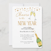 Cheers voor de uitnodiging tot nieuwjaarspartij (Voorkant)