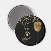 Cheers voor jaren magneet (Voorkant / Achterkant)