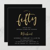 Cheers voor vijftig zwarte gouden pleinen (Voorkant / Achterkant)