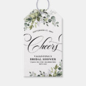 Cheers Vrijgezellenfeest Dank u wel voor Greenery Cadeaulabel (Voorkant)