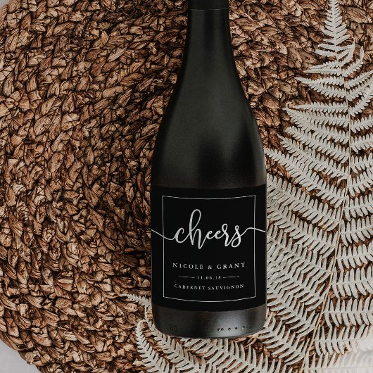 Cheers | Weddenschappen voor wijn Etiket