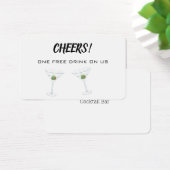 Cheers Wedding Drink op ons Voucher Ticket Visitekaartje (Bureau)