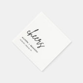 Cheers Wedding Party Rehearsal Dinner Napkins Servet (Hoek)