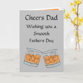 Cheers Whisky Fathers Day Kaart (Gele Bloem)