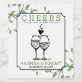 Cheers Wijnfles Etiket (Enkel label)