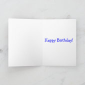 Cheers Wine Happy Birthday Kaart (Binnen)