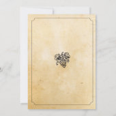 Cheers Wine Tasting Rustic Birthday Party Invite Kaart (Achterkant)