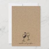 Cheers Wine Theme Winery Wine Theme Weddenschap Kaart (Achterkant)