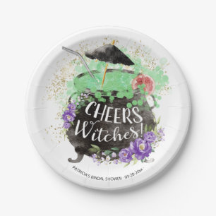 Cheers Witches Cocktail Halloween Vrijgezellenfees Papieren Bordje
