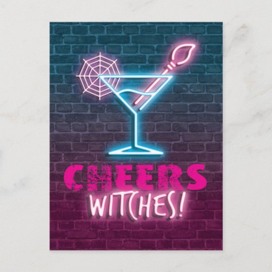 Cheers Witches! Funny Halloween Briefkaart (Voorkant)