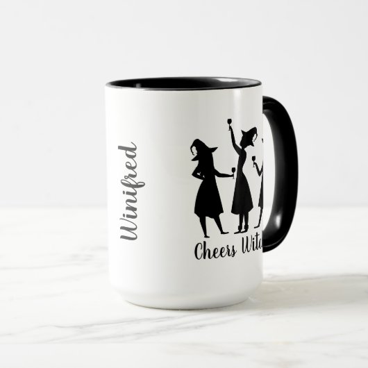 Cheers Witches Funny Halloween Mok (Voorkant rechts)