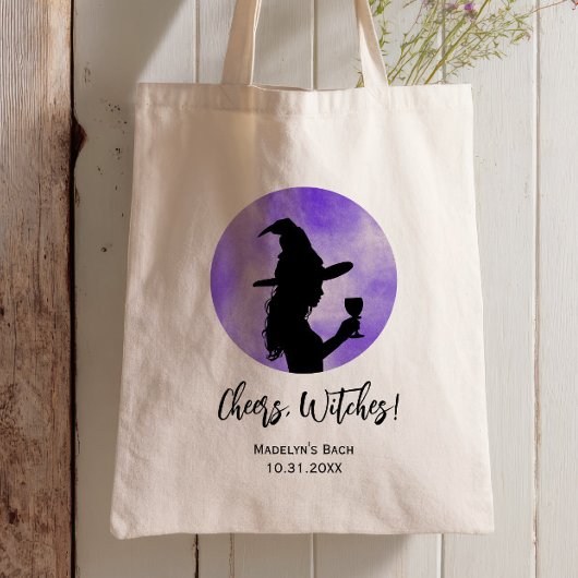 Cheers Witches Halloween Bachelorette Party Tote Bag