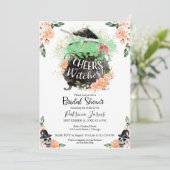 Cheers Witches Halloween Bridal Shower Kaart (Staand voorkant)