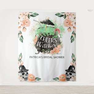 Cheers Witches Halloween Vrijgezellenfeest Backdro Wandkleed