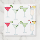 Cheers Y'all Cocktail Favor Gift Labels (Achterkant)