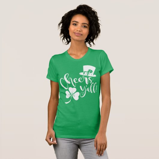 Cheers Y'all | Saint Patricks Day Party Irish T-shirt (Voorkant volledig)