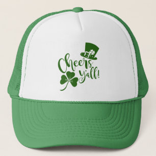 Cheers Yall St Patrick's Day Irish Parade of Party Trucker Pet