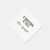 Cheers Y'all | Weddenschap-partij Napkins Servet (Hoek)
