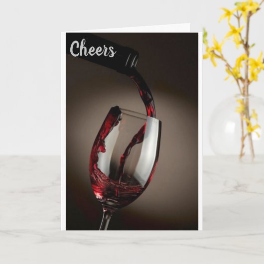 **CHEERT AAN U** IN CHRISTMAS KAART (Gele Bloem)